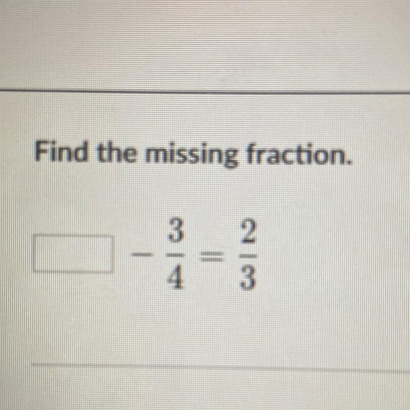 Find the missing fraction. 3 2 3-example-1