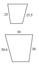 The polygons below are similar. Find the scale factor of the SMALLER figure to the-example-1