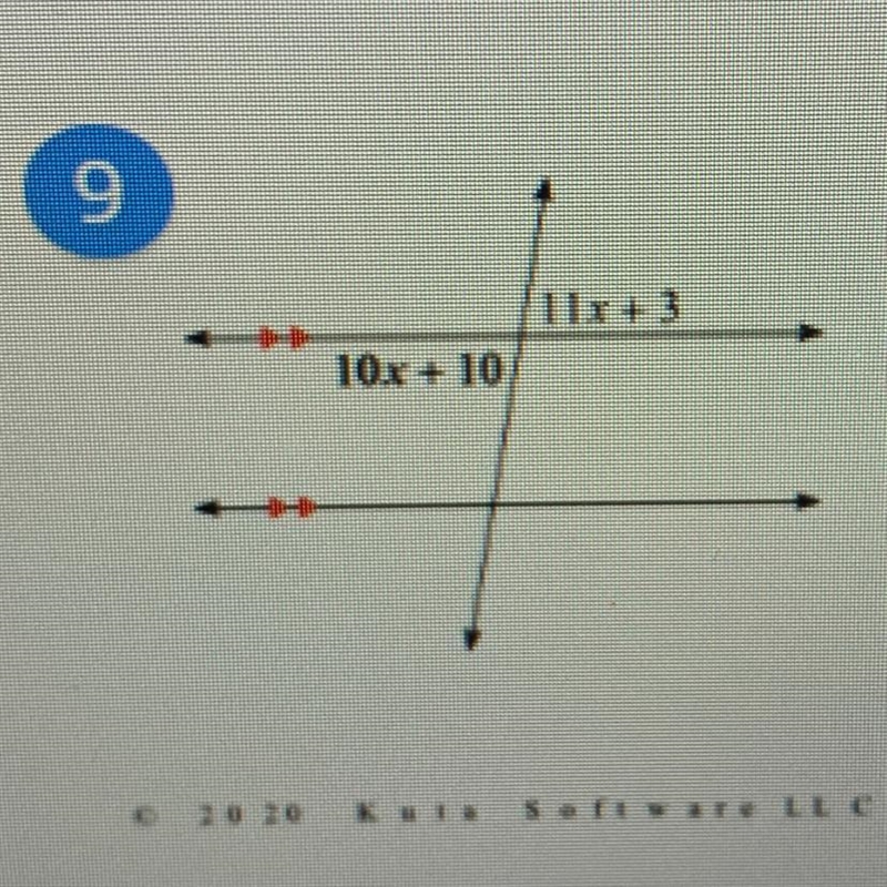 Measure the angle of 10x+10-example-1