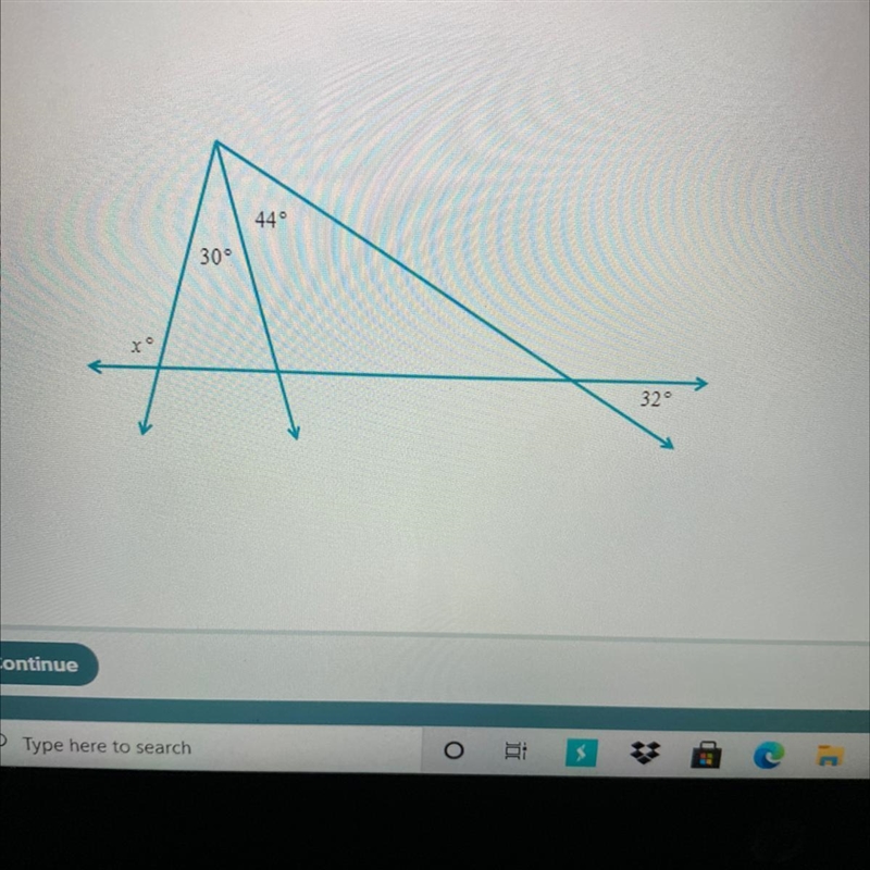 Find the value of x-example-1