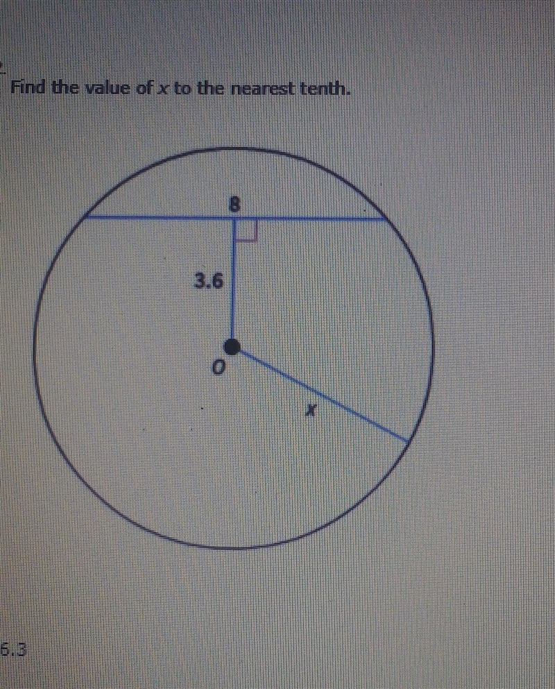 A. 6.3 b. 7.2 c. 5.4 d. 4.5 please help meee​-example-1