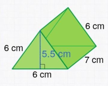 How do you find the surface area of this triangular prism?-example-1