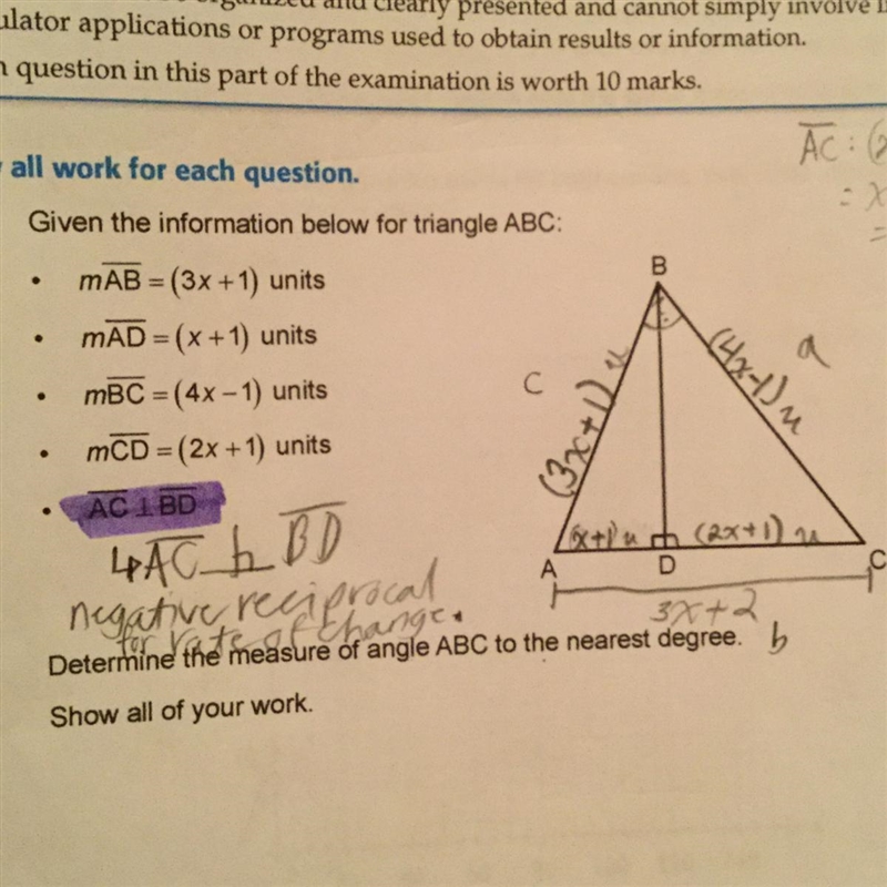 What is the measure of angle ABC to the nearest degree? PLEASE HELP-example-1