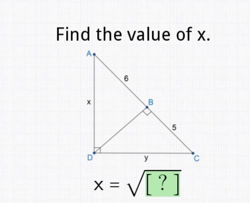 Find the value of x.-example-1