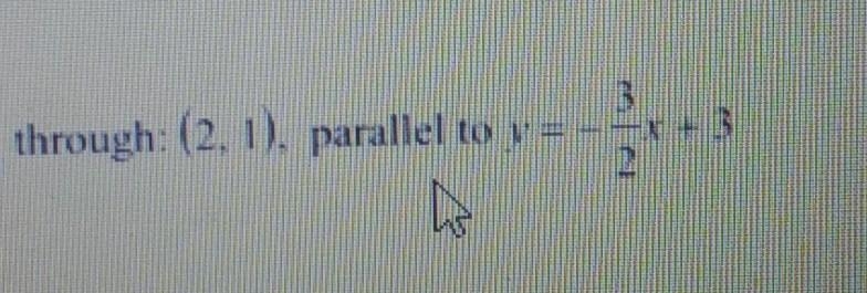 What is the parallel slope intercept form??​-example-1