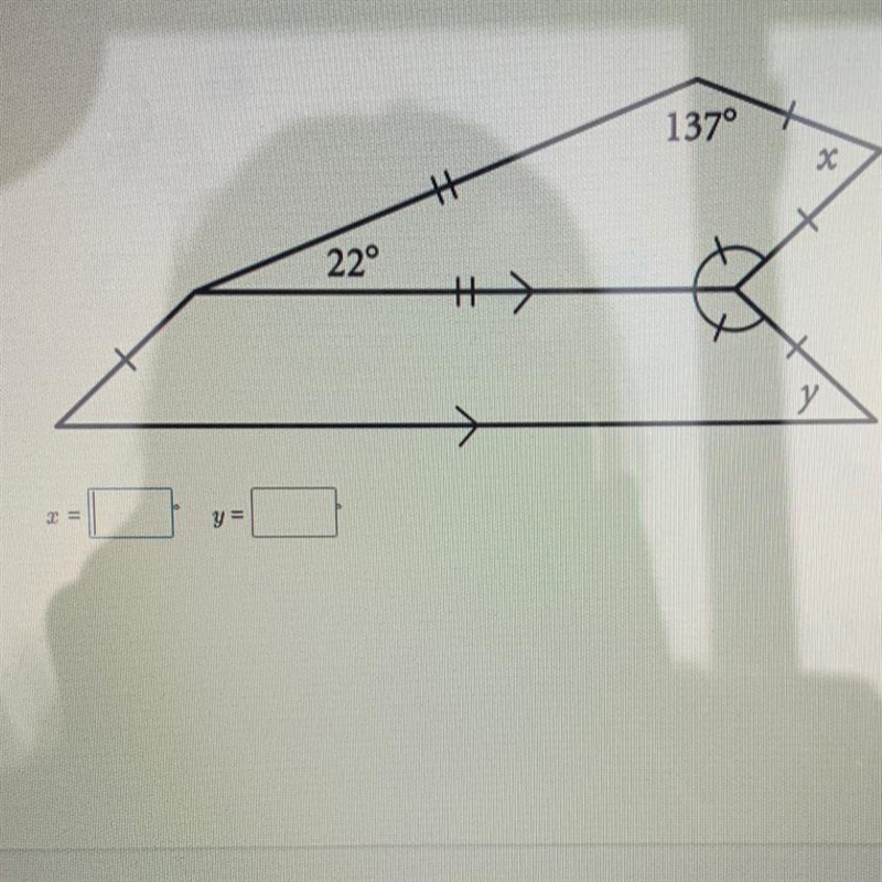 What is the value of x and y-example-1