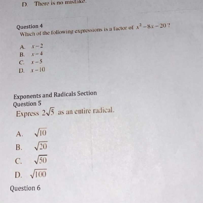 Please help fast for Question 4 and 5 it’s multiple choice ONLY TYPE IF YOU KNOW!!-example-1