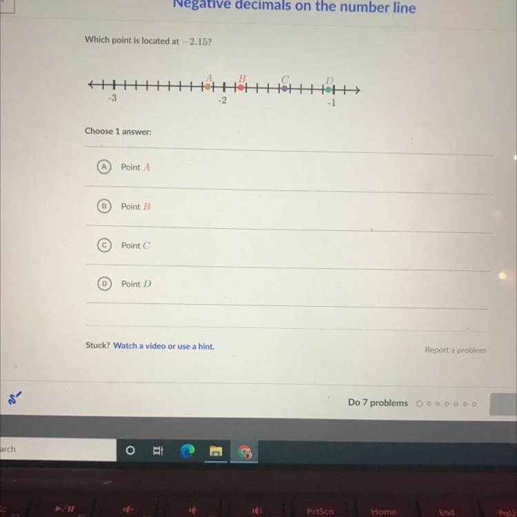 Which point is located at 2.15? PLEASE HELP IN 30 MINUTES-example-1