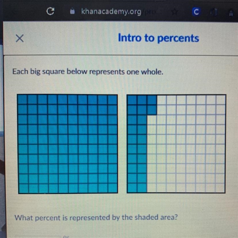 I need the percentage of the shaded area.-example-1