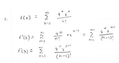 Write the function f(x) that is equal to the derivative of the series, please check-example-2