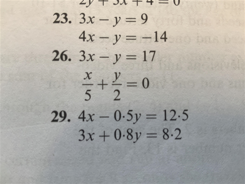 Could you please answer this question? Only answer question 26 The answers are: x-example-1