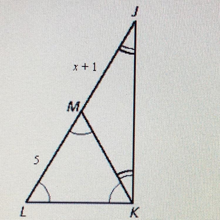 Find the value of x A- 6 B-5 C-4 D-10-example-1