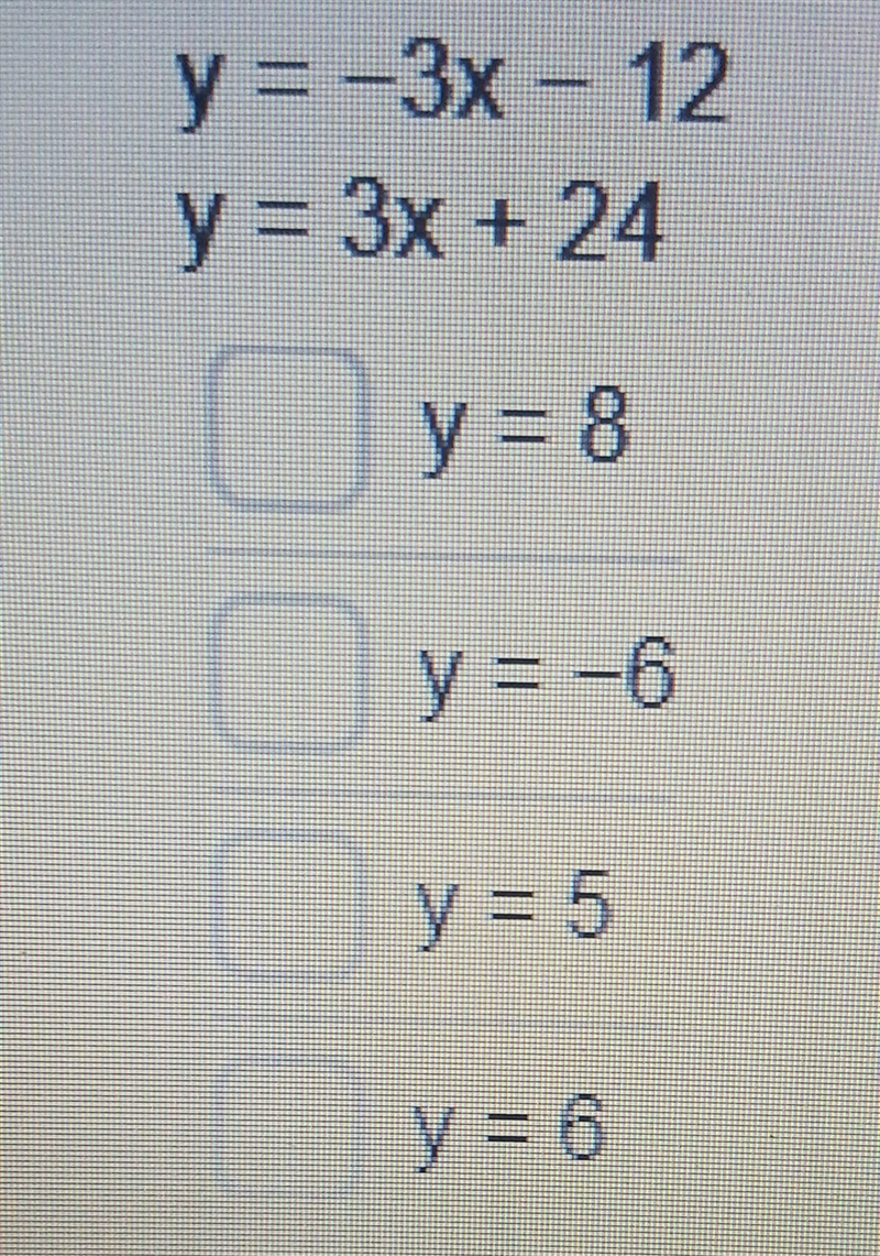 What is the y- value of the solution to the linear system below?-example-1