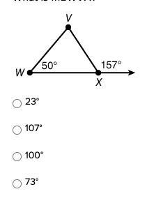 What is m∠WVX? 23° 107° 100° 73°-example-1