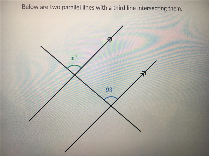 Please help, basic algebra. Find the value of x-example-1