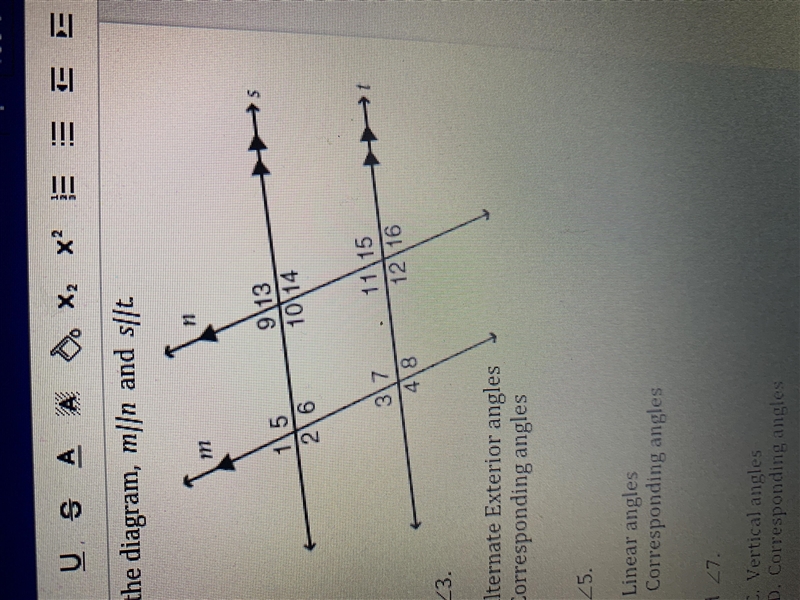 Identify the angle pair for angle 11 and angle 3-example-1