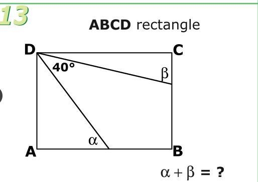 ABCD RECTANGLE α + β = ?-example-1