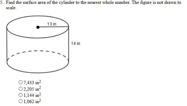 Any one have the rest of the Surface Area and Volume Unit Test ??? please !!-example-1