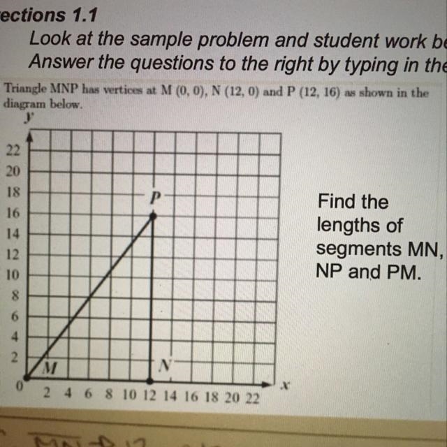 I need to know the lengths of MN, NP, and PM-example-1