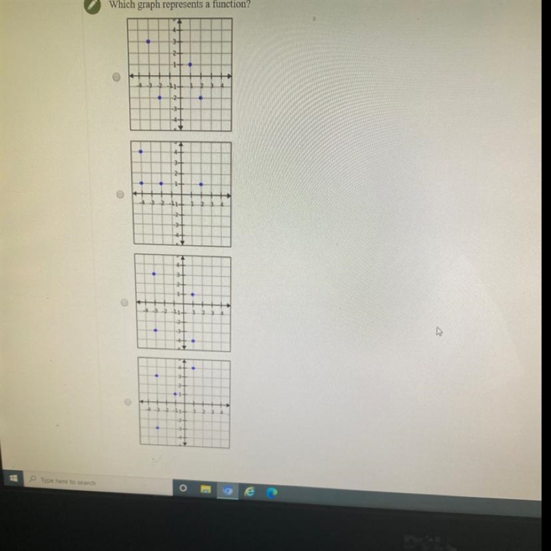 Which graph represents a function?-example-1