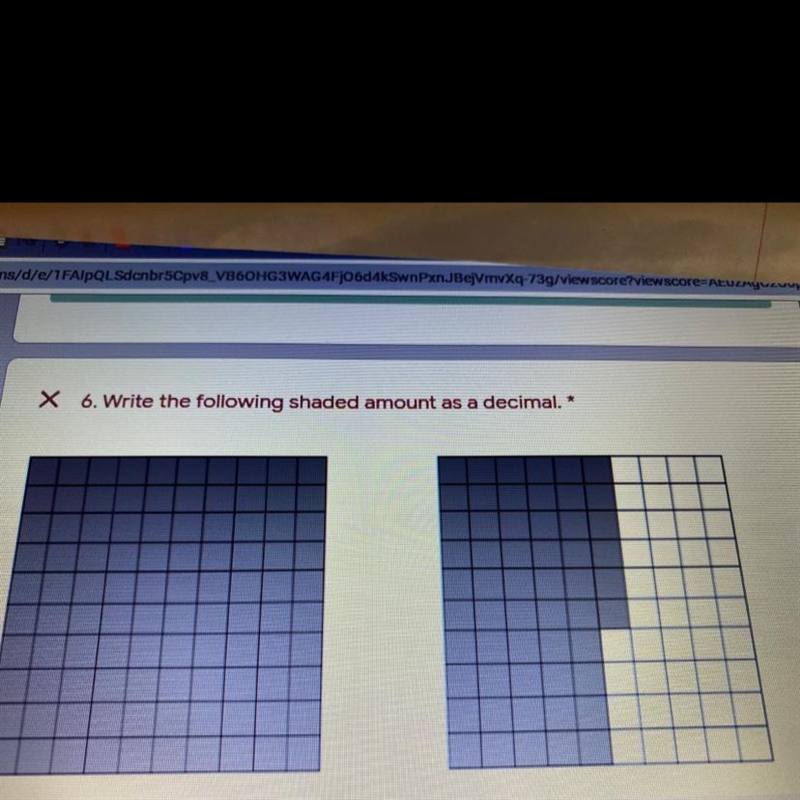 What is the amount shaded in as a decimal?-example-1