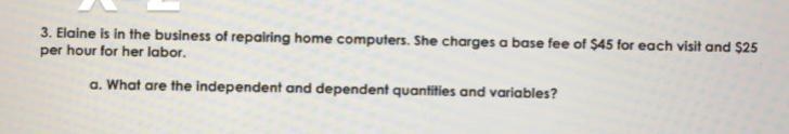 I need to know the independent and dependent quantities and variables-example-1