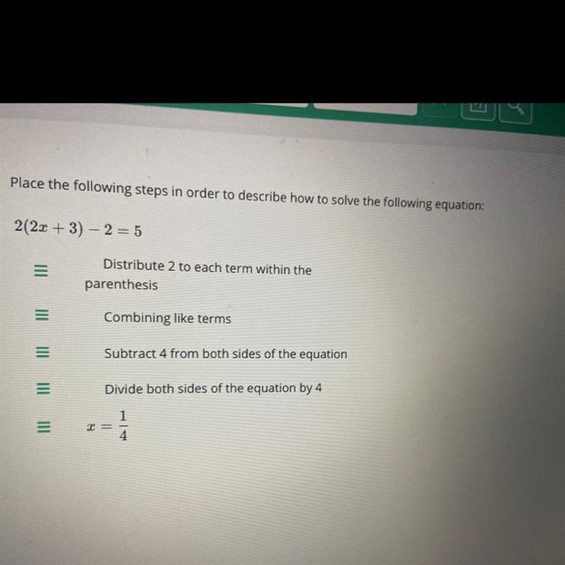 Put the steps in order?-example-1