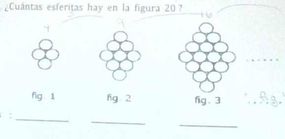 ¿Cuántas esferas hay en la figura 20?-example-1