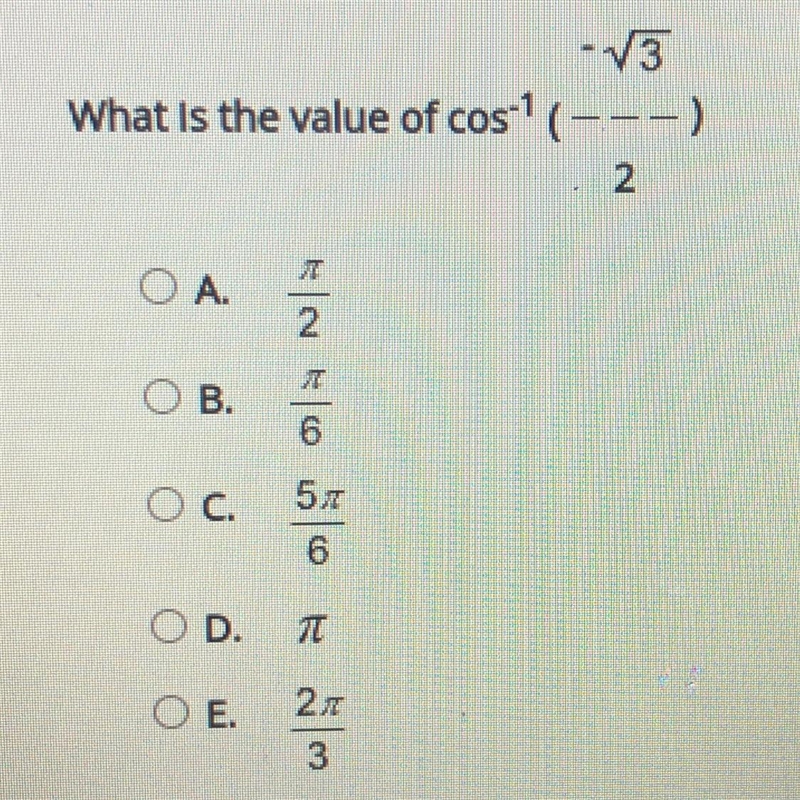 What is the value of cos^-1-example-1