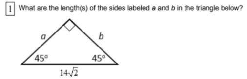 What is the best and easiest method to use to find sides A and B?-example-1