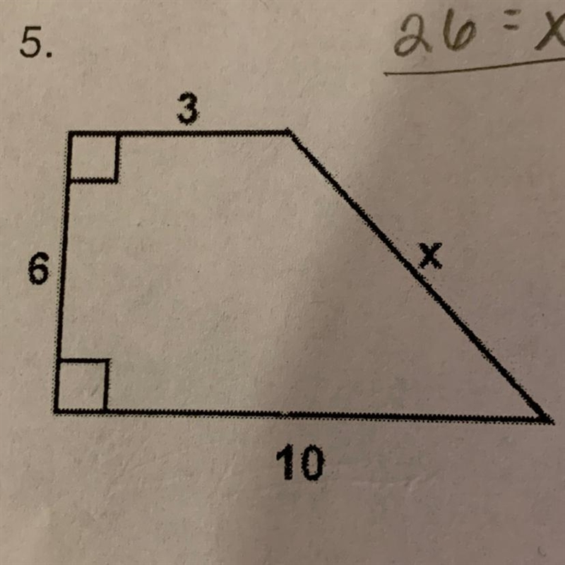 I need help. It says “use the Pythagorean theorem or special right triangles to solve-example-1