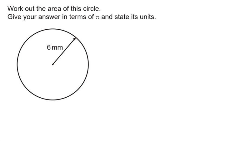 Please help with this. I cannot figure out the units. the pi is 36pi-example-1