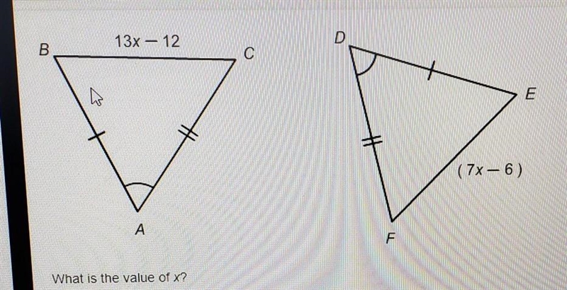 CAN SOMEONE HELP? Find the value of x?​-example-1