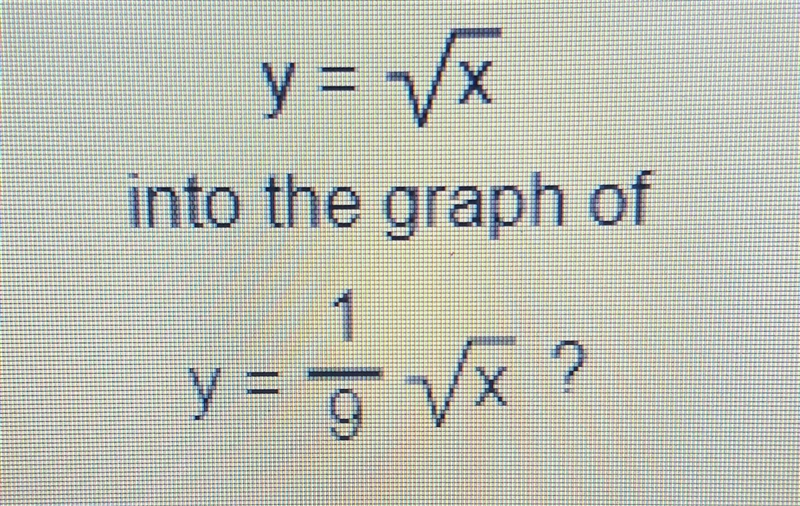 Mid#6 what kind of transformation converts the graph of-example-1