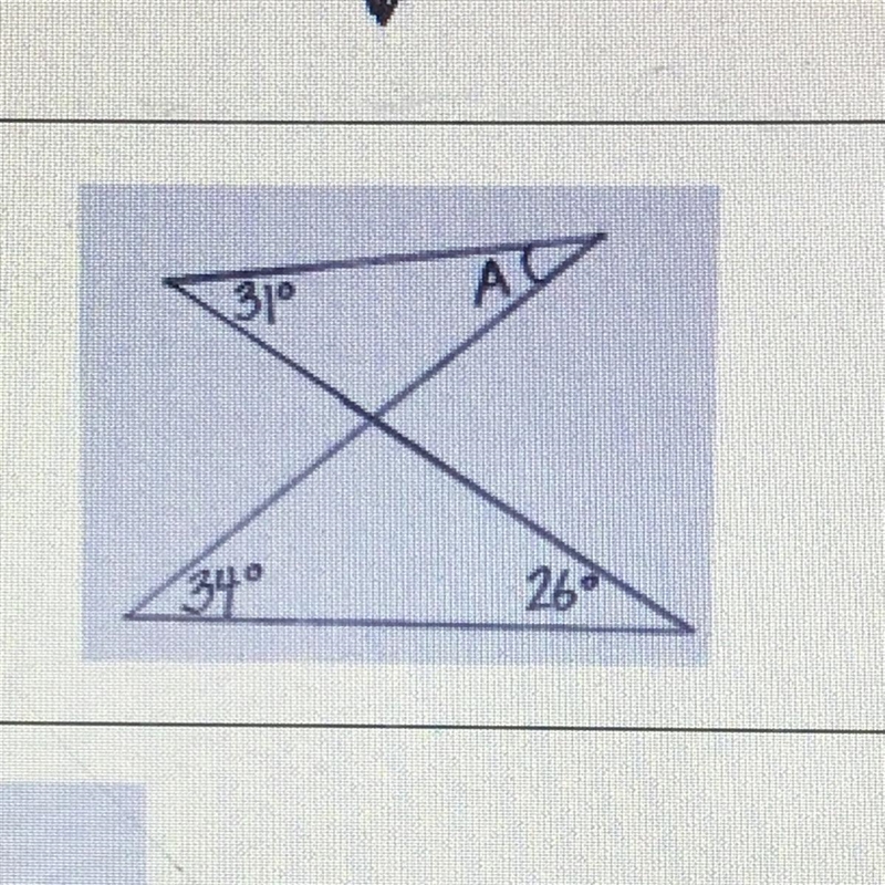 What is the measure of angle A?-example-1