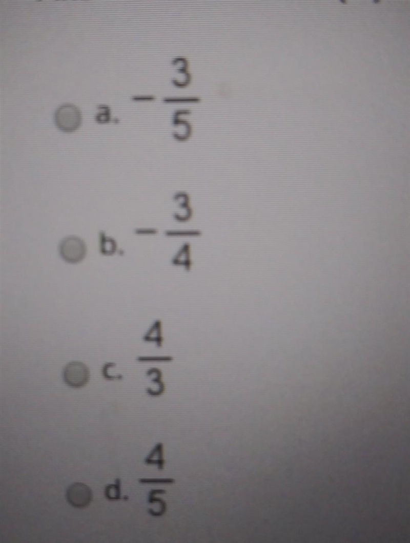 Find the value of cos(θ) for angle θ in standard position with a terminal brain that-example-1