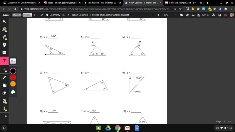 What is the answer for this question? number 5 and 6-example-1