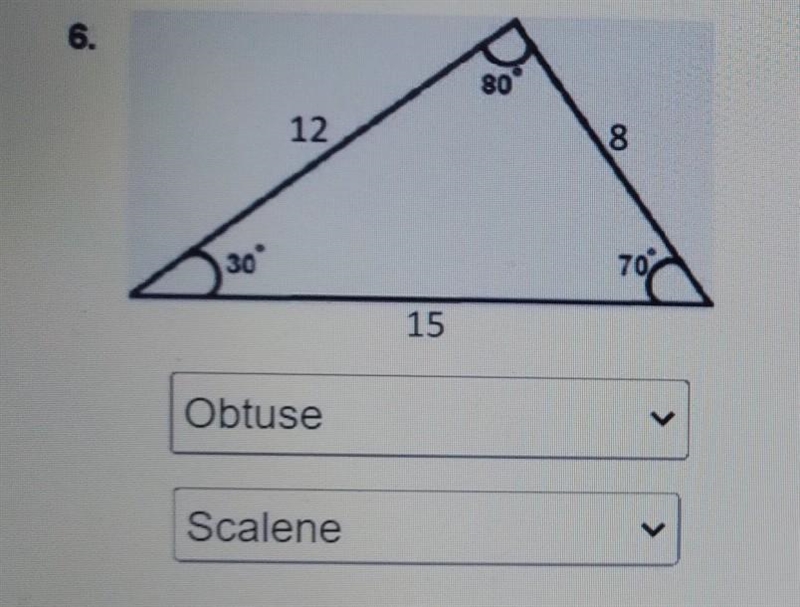 Classify the triangle by it's side and angle​-example-1