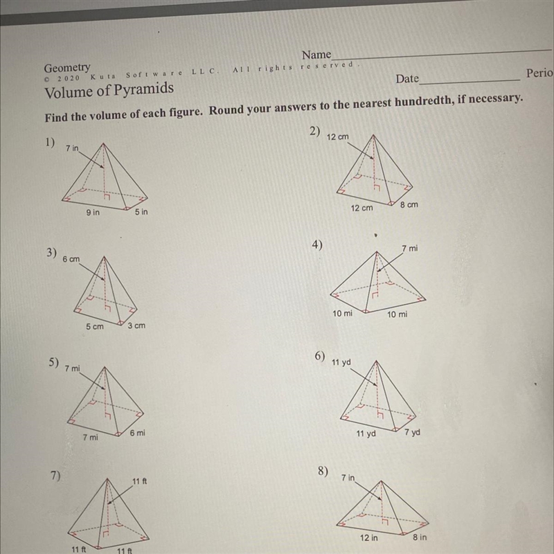 I need helping figuring out the volumes for these questions.-example-1