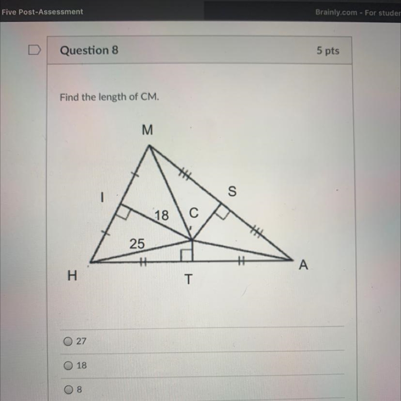 Find the length of CM.-example-1