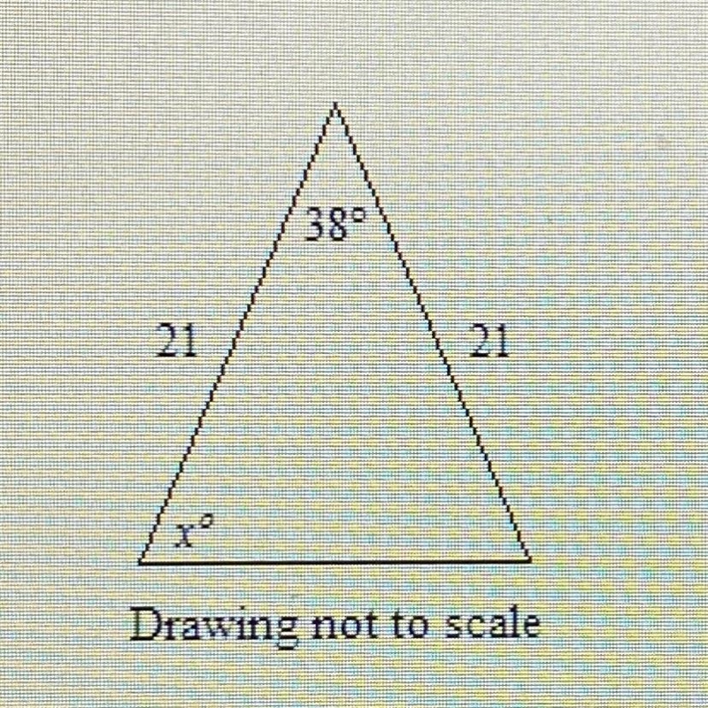 What is the value of x? A. 142 B. 152 C. 76 D. 71-example-1