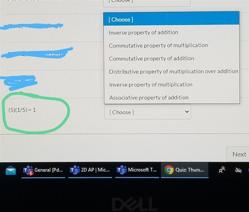 Match with the appropiate property:​-example-1