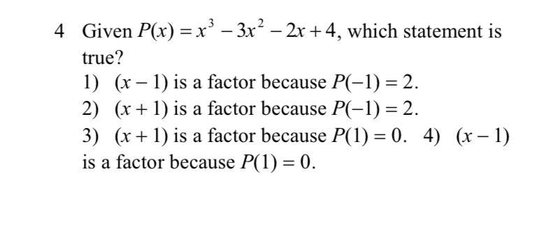 Given the polynomial bellow which statement is true?-example-1