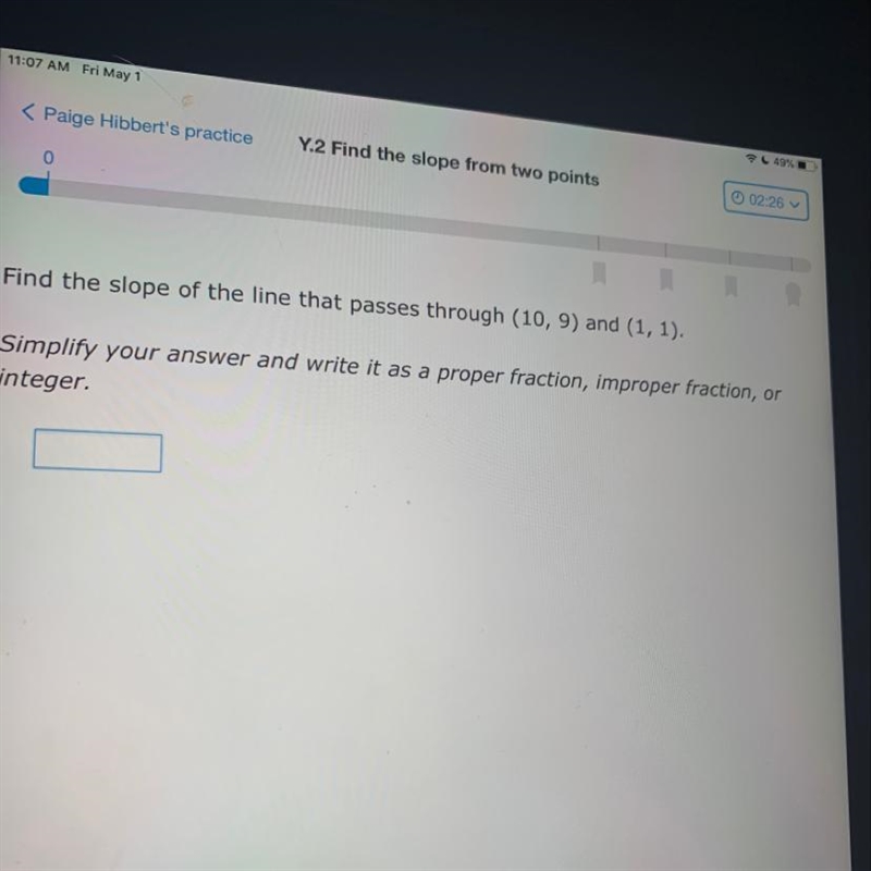 Find the slope of the line that passes through-example-1