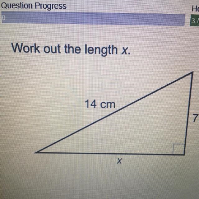 Work out the length X-example-1