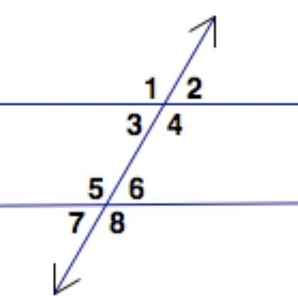 Given that lines a and b are parallel, angles 2 and 6 are congruent because they are-example-1