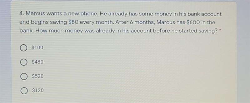 Marcus wants a new phone. He already has some money in his bank account and begins-example-1