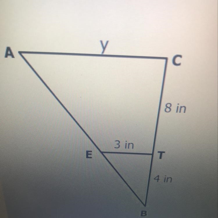 What is the scale factor from small triangle to the larger triangle-example-1