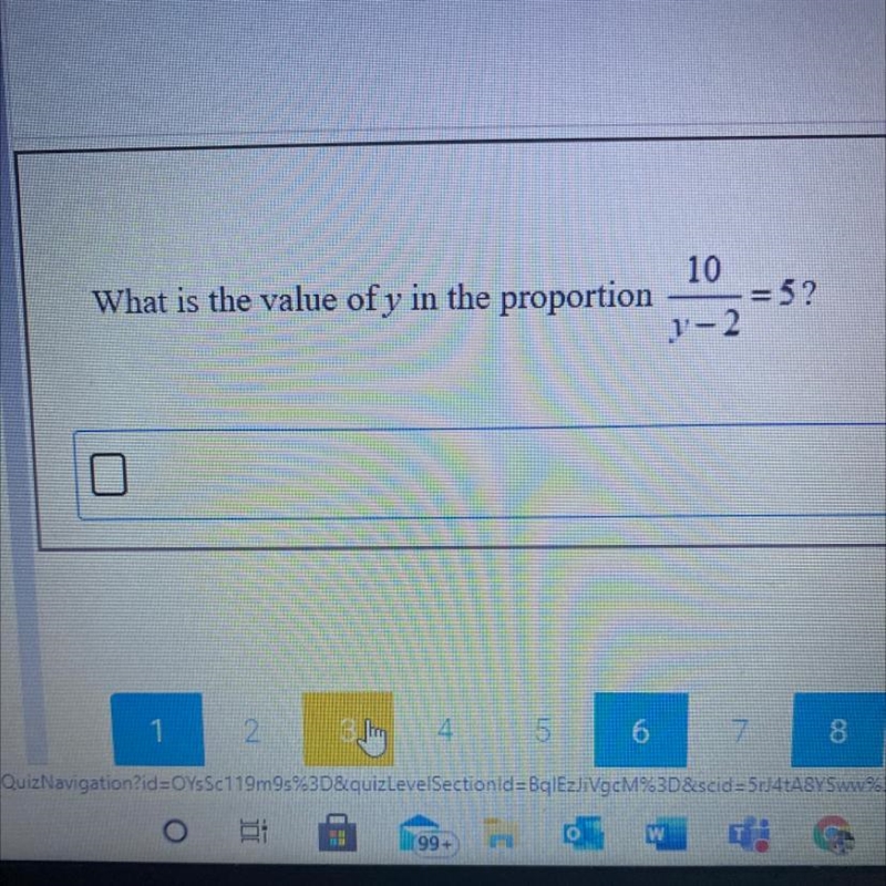 What is the value of y in the proportion?-example-1