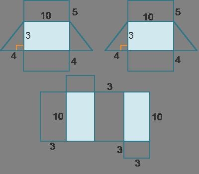 The top two nets represent the triangular prisms that are attached to the bases of-example-1